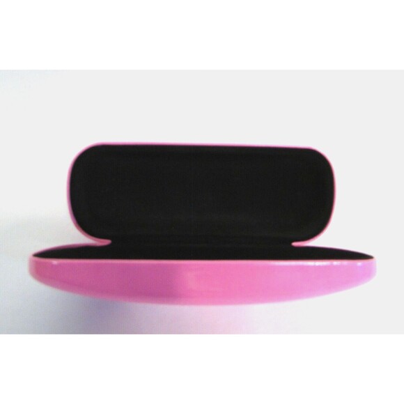 Betsey Johnson Eyeglass Clamshell Hardshell Hot Pink Case Black Interior - Picture 5 of 7